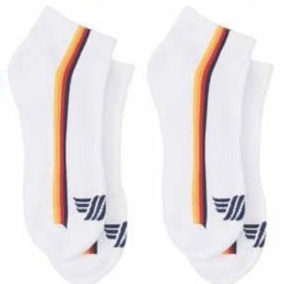 🦄 ALDI MENS 2 Pair Low Cut White Fan Socks Sz 6 - 12  2023 CAPSULE COLLEC… - Picture 1 of 5